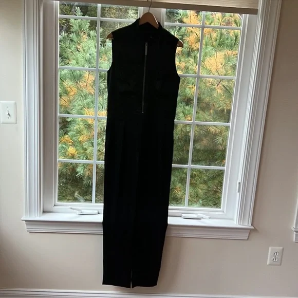 Burberry Black Sleeveless Jumpsuit High Neck